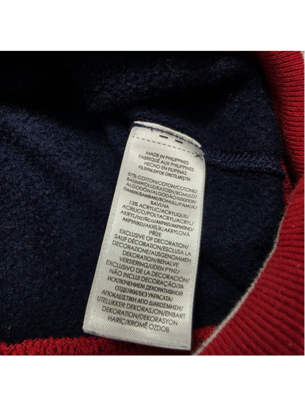 Polo Ralph Lauren Crewneck Crest Crown Fleece Sweatshirt Mens XL Navy - Picture 9 of 12